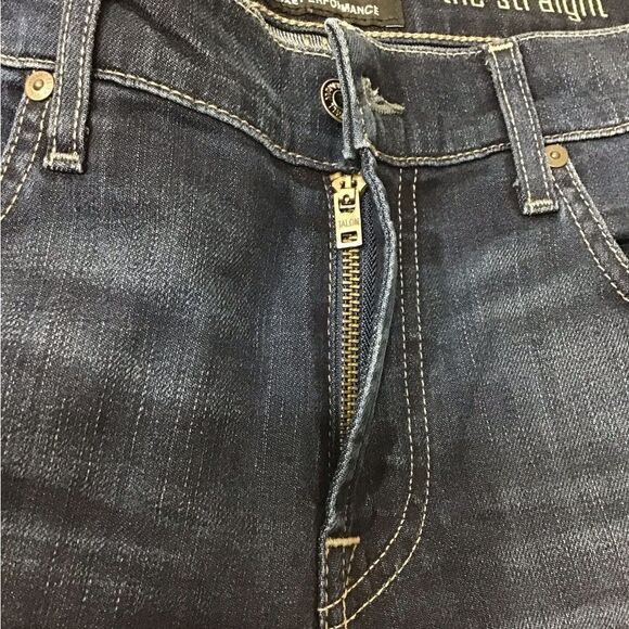 7 For Allmankind The Straight Denim Jeans Straight Leg New Size 32 - Picture 4 of 12